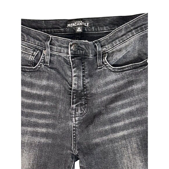 J.Crew Mercantile Womens High Rise Stretch Skinny Jeans Size 28 Washed Black - Picture 2 of 7